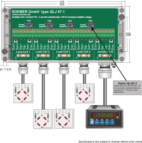 cardinal load cell junction box|load cell junction box schematic.